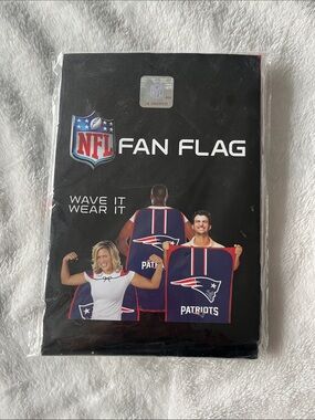 NFL New England Patriots Fan Flag Cape - Navy, Red & White